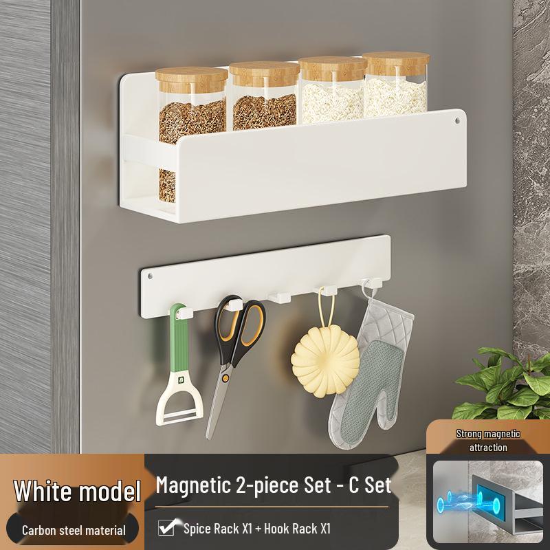 Magnetic Wall-mounted Kitchen Storage & Spice Rack