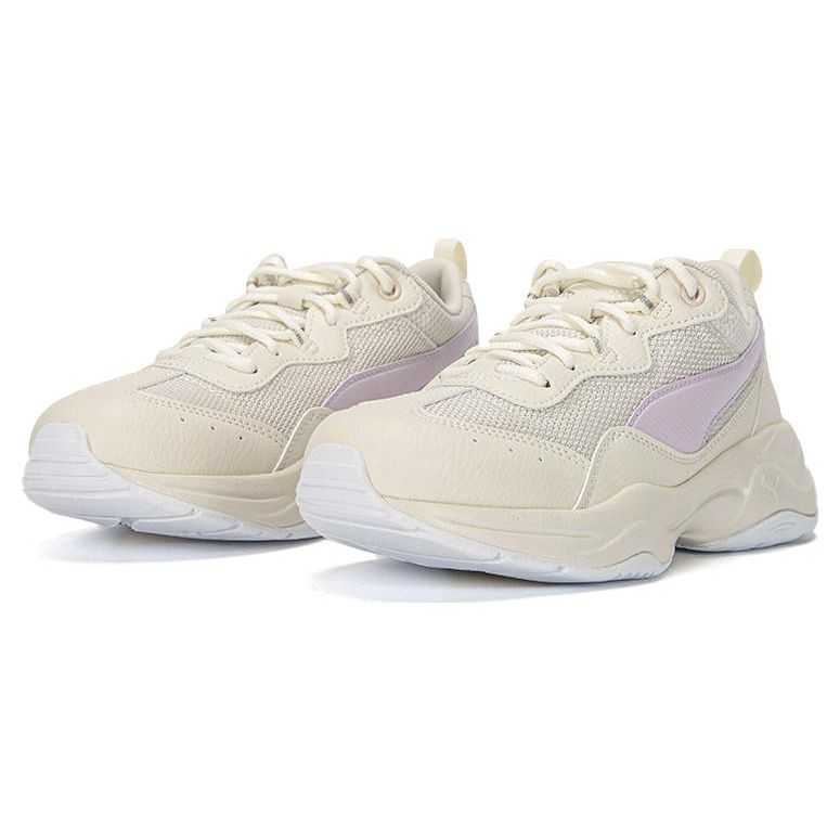 Puma Cilia Fabric Synthetic Leather Sports Comfort Low-Top Lifestyle Shoes Women sneaker White 369778-23