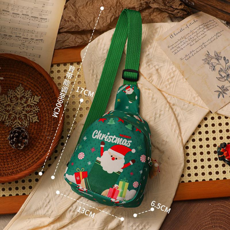 

2025 New Christmas Gift Santa Claus Small Gift Package Christmas Eve Apple Gift Box Children s Backpack зелений