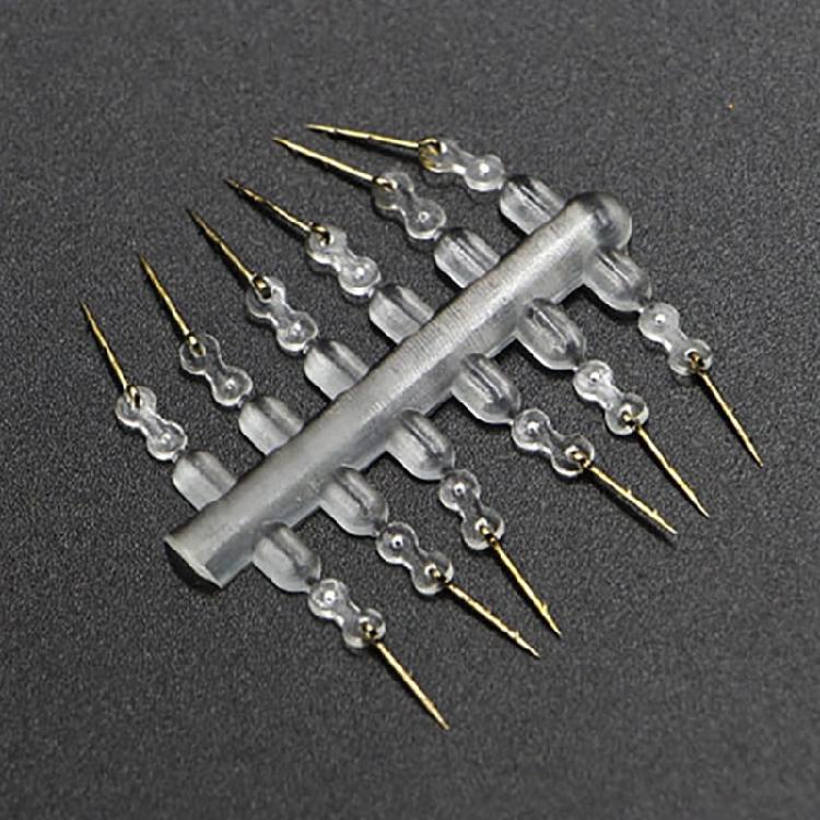 12Pcs Carp Baits Stinging Boilies Pin Replacement with Silicones Corn Ronnies Hair Rig