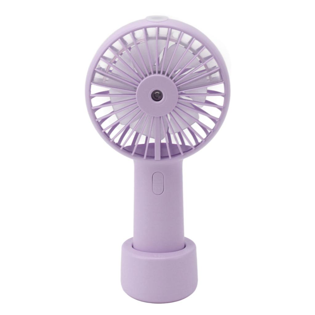 Handheld Misting Fan Quiet 2000mAh 3 Wind Speed 2 Spray Mode 7 Blades USB Fan for Desktop