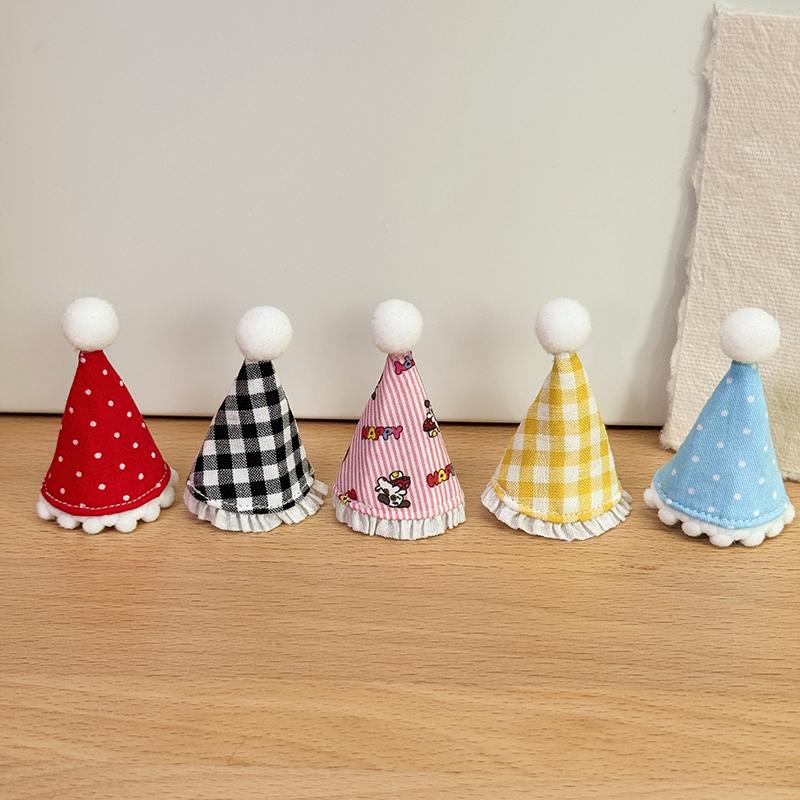 1 Pcs Cute Doll Mini Birthday Hats Doll Hat Head Covers Cartoon DIY Doll Decoration Toy For Children