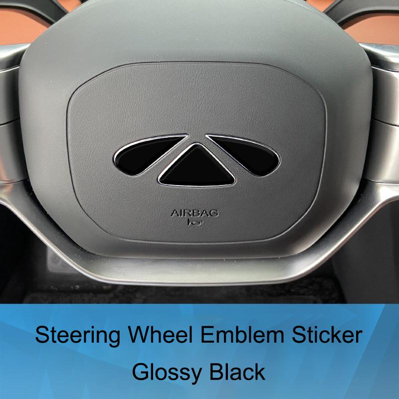 For Chery Fulwin A9L Car Front Lable Sticker Blackened Hood Steering Wheel Emblem Decal Interior Exterior Decoration Accessories