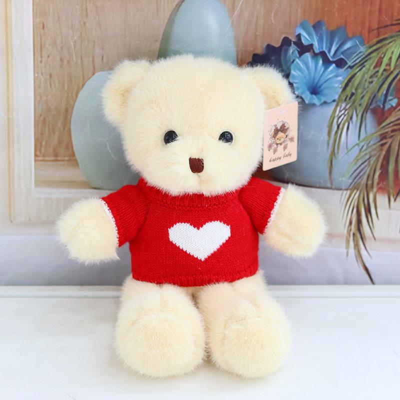 Cute Eyelid Bear Plush Toy Grab Machine Doll Hug Bear Doll Rag Doll Children'S Birthday Gift