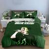 Billie Eilish Green Bedding Set Bedding Duvet Cover Set Duvet Cover Pillowcases  (1*Duvet Cover 2*Pillowcases, Without Duvet Insert)