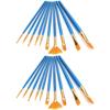 2 Set Paint Brushes Oily Painting NonOily Drawing Round Tip Nylon Art Supplies Artist Kits