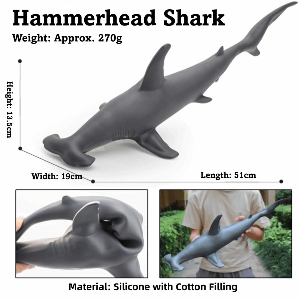 Large Size Ocean Animals Action Figures Great White Shark Model  Ocean Animal Simulation