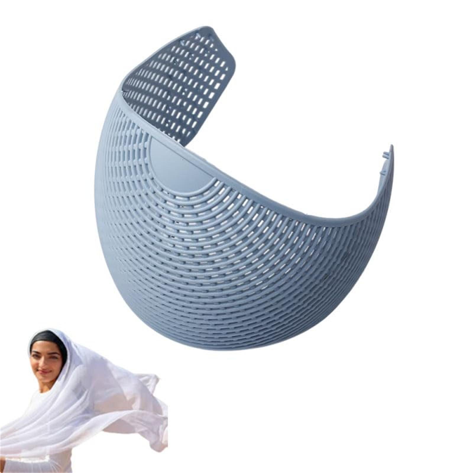 

Plastic Headband Underscarf Cap Lightweight Breathable Scarf Holder for Muslim Hijab Secure Fit Comfortable Design One Size синій