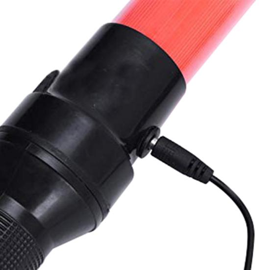 54x4cm Long Rechargeable Traffic Safety Parking Flashing LED Light Baton Stick