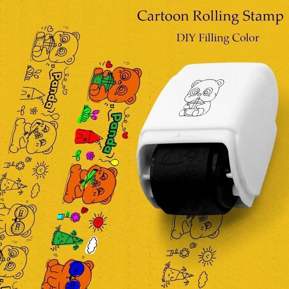 Creative Cartoon Stamp Colorable DIY Scrapbooking Stamp Animal Fruit Stamp  Craft Projects