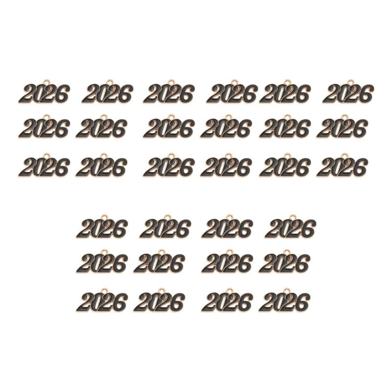 Sturdy Alloy 2026 Year Necklace Pendant Commemorating Life Event Comfort Fit For Daily Wear Elegant Accessory