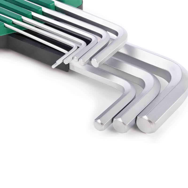 SATA G-Series 9-Piece Extra-Long Ball-End Hex Key Wrench Set