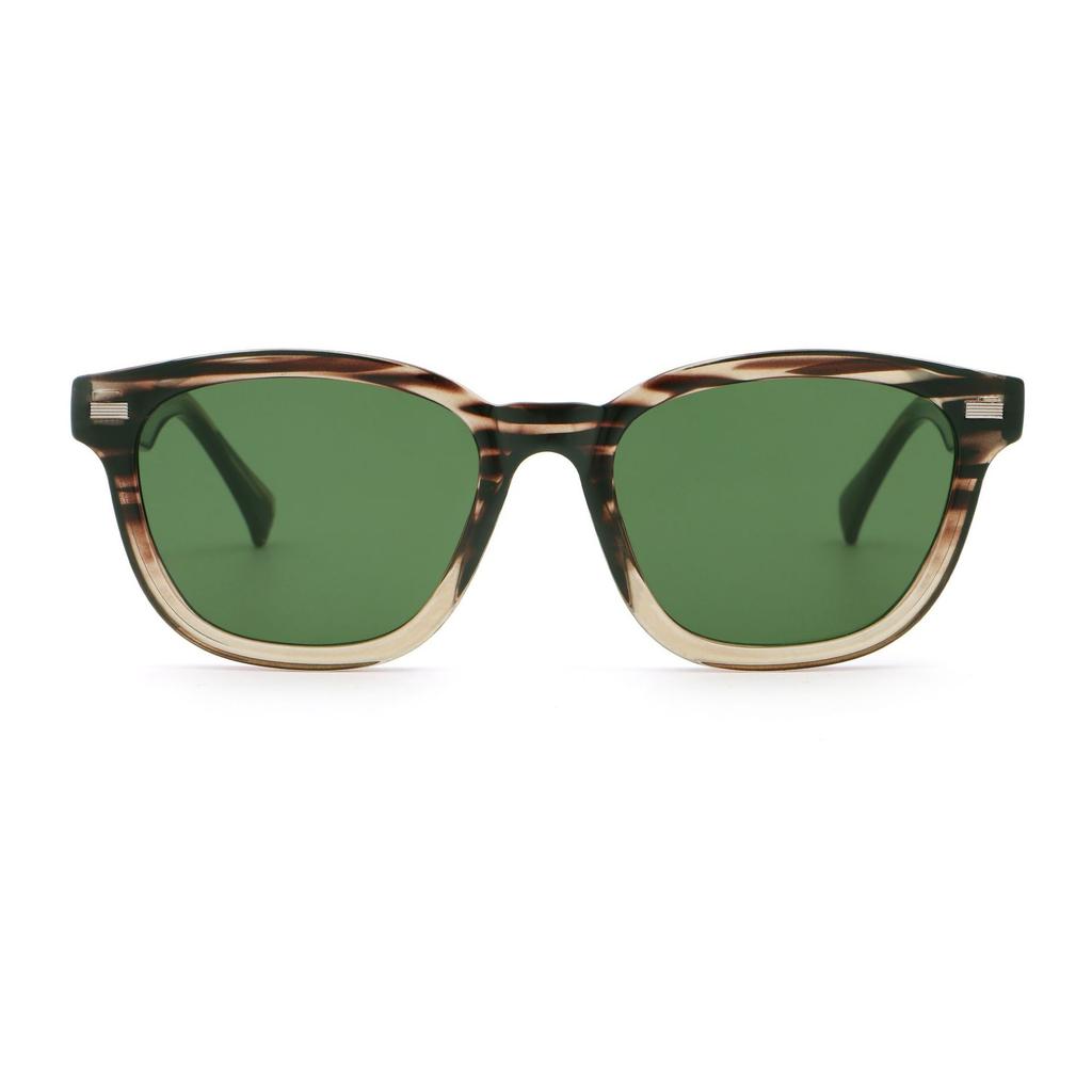 New double-beam polarized sunglasses for men, large frame for driving, small face without makeup sunglasses for women, light sunscreen