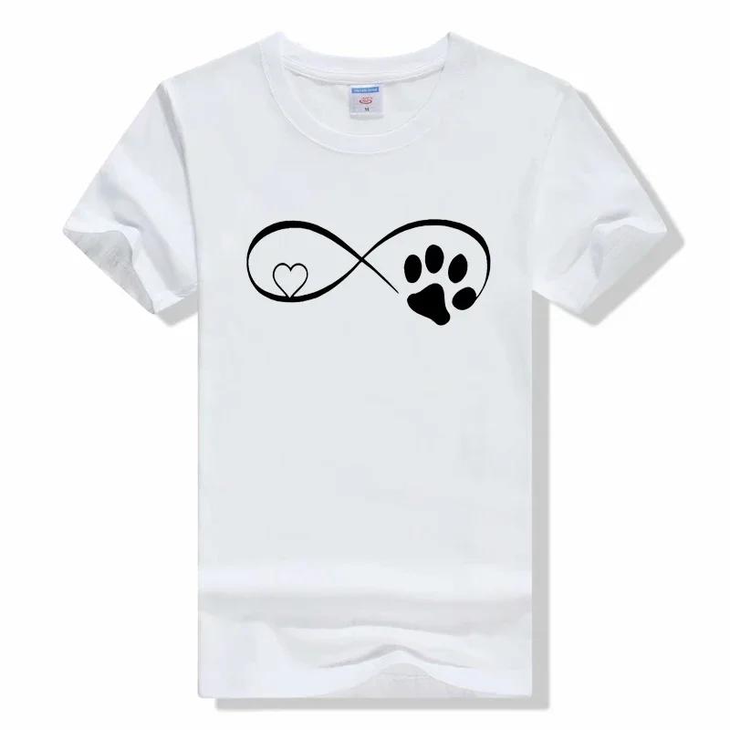 Love Dog Paw t shirt Love Trend Style Dog Paw Cartoon Animal Pet Summer Graphic Print Female Stylish T Top Shirt
