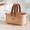 Portable Handle Bath Basket Plastic Mesh Basket Bathroom Shower Wash Bath Large Capacity Storage Basket Toilet Cleaning Supplies