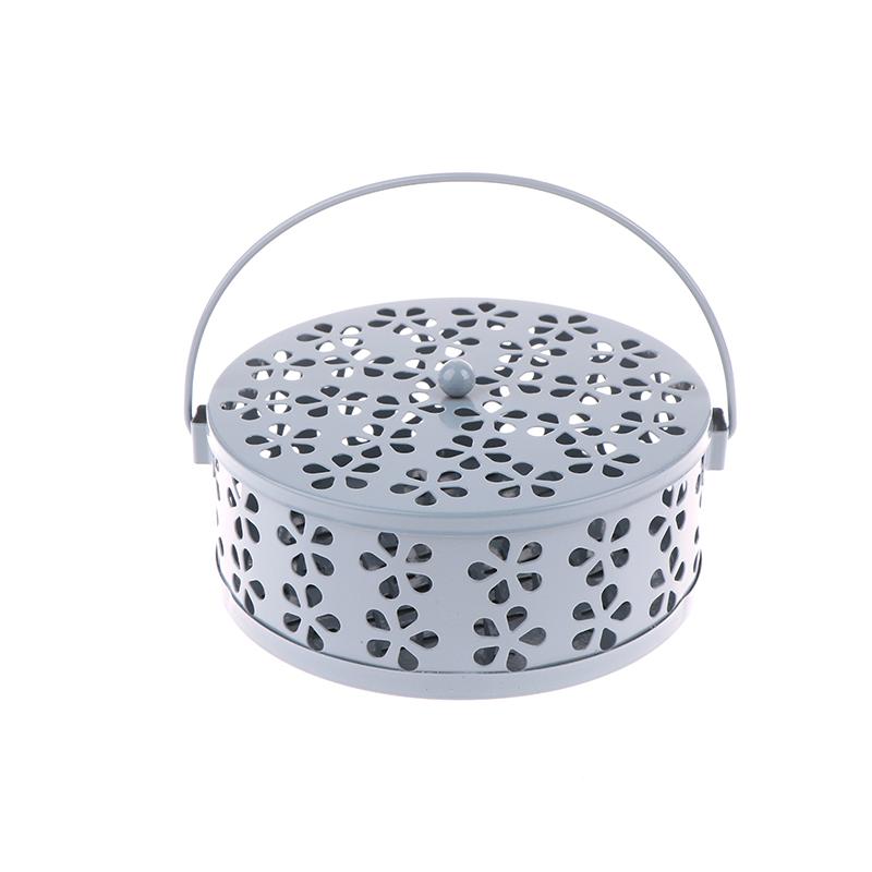 Portable Mosquito-Repellent Fireproof Mosquito-Repellent Household With Cover Wrought Iron Sandalwood Mosquito Incense Burner