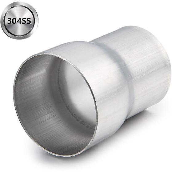 A-KARCK Exhaust Adapter Connector 2.5" ID to 3" OD, Exhaust Pipe Reducer 304 Stainless Steel, 4" Overall Length 2 PACK
