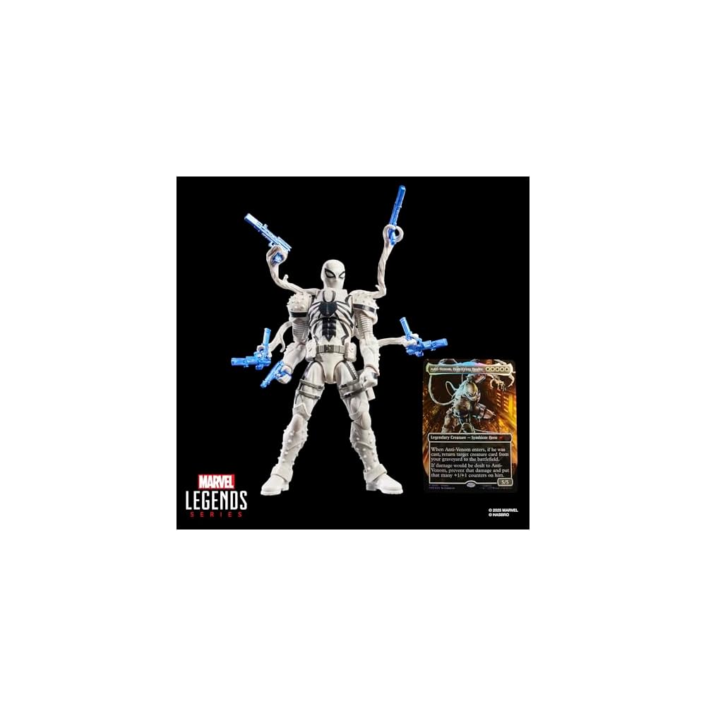 Hasbro Marvel Legends Magic: The Gathering Agent Anti-Venom 15 Cm Spider-Man Action Figure Toy with Foil Card