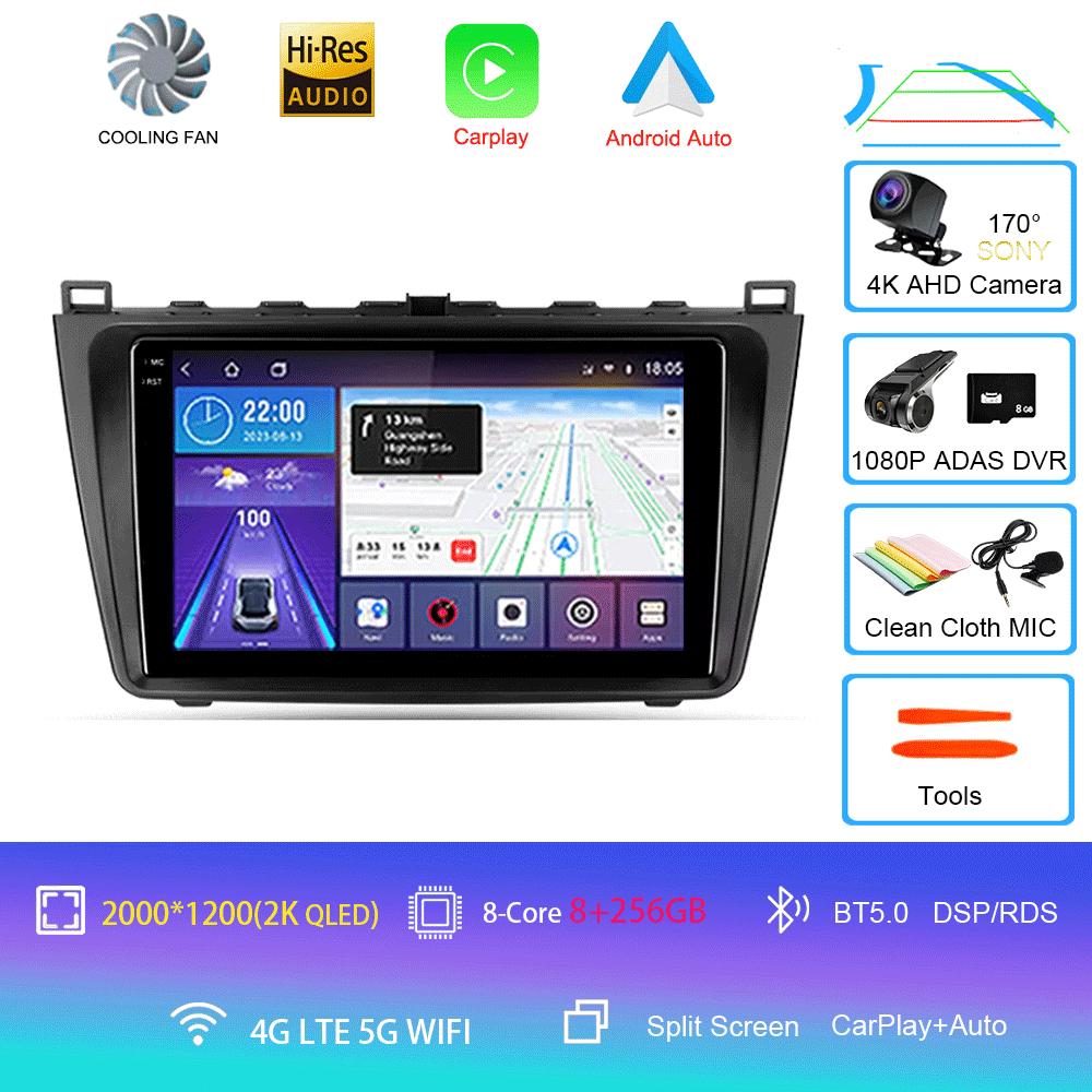 Android 14 Car Radio For Mazda 6 II GH 2007 - 2012  Multimedia Video Player Navigation Stereo GPS No 2din 2 Din Dvd