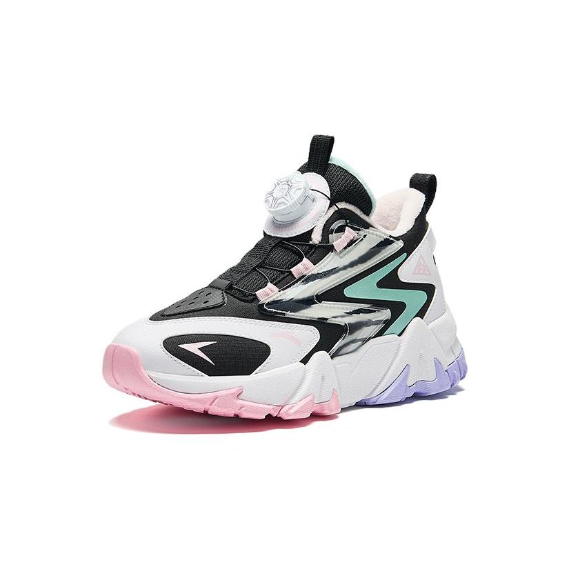 Anta Kids Summit 2.0 Comfortable Non-Slip Shock Absorbing Casual Shoes Kids sneaker Black White 322246973H-10