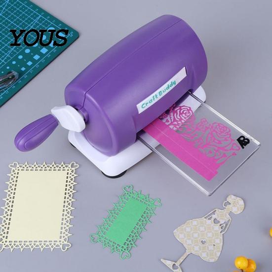 Kunststoff DIY Papierschneide-Prägemaschine Albumkarte Scrapbook Cutter Werkzeug