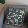 2D Colorful Koi Fish Pattern Decorative Pillow Cover Pattern Cushion Cover Suitable For Sofa Bedroom Car Pillow Cover