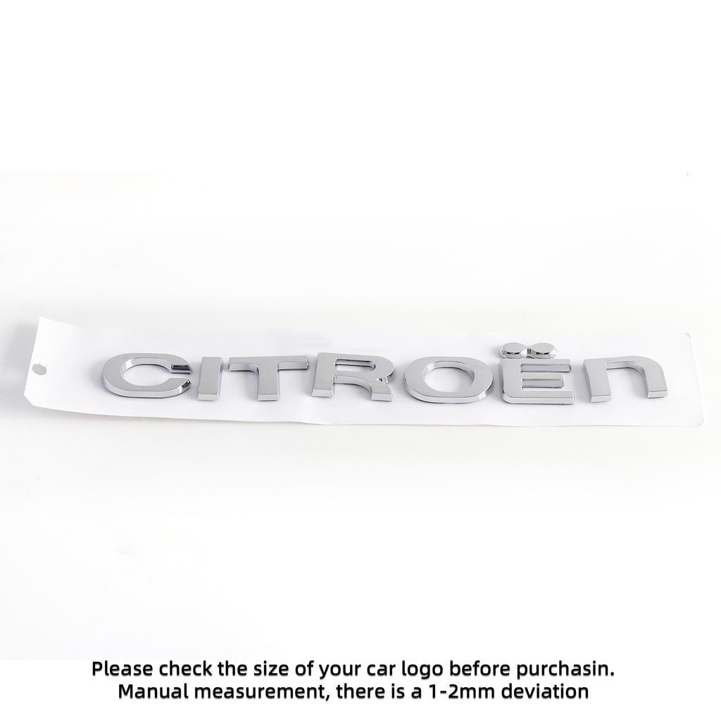 1PCS Car ABS Letter Logo Sticker Body Trunk Decoration Sticker Accessories For Citroen C1 C2 C3 C4 Picasso C4L C5 Berlingo Saxo