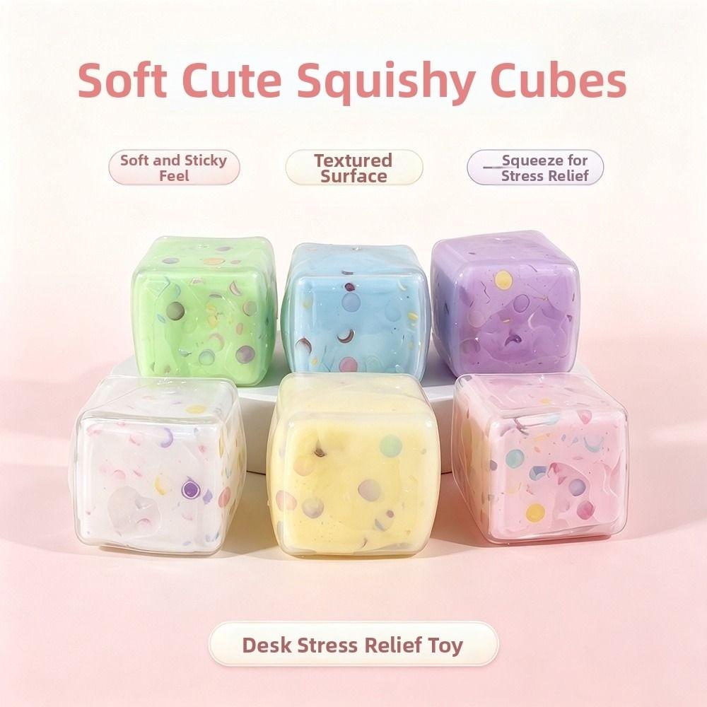 Sound Effects Crackling Squishy Toy 5cm TPR Fidget Toy Sensory Stress Ball for Kids Adults