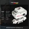 Hammond Electric Stainless Steel Ball Valve Q621F-16P304: Three-Piece Male Thread Welding Butt Weld Cut-off Valve for High Temperatures