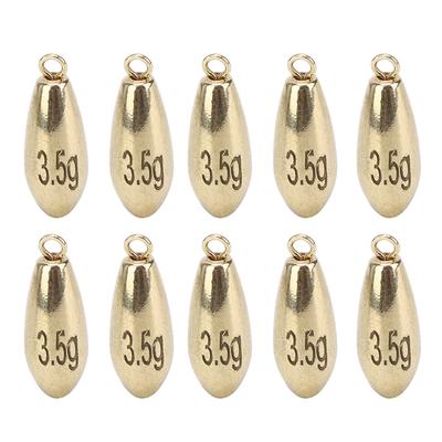 10 Stück Tragbare Wiederverwendbare Rotation Angelbleie Bleie Zubehör Golden