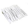 Premium Thick Nail Art Wood File - High-Quality Gray White Sandpaper, Knife & Half Moon Shape