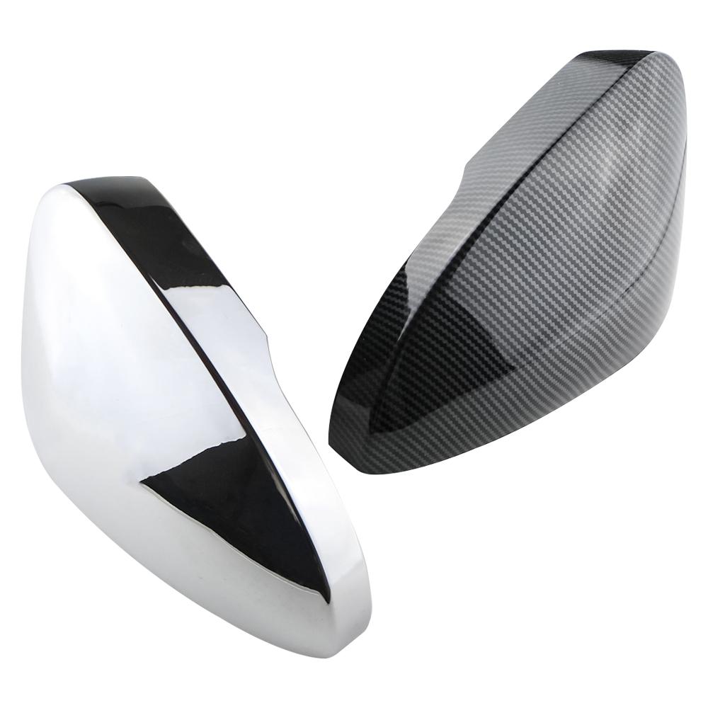 2st ABS bilbackspeglar paljettskydd för VW Volkswagen T-ROC TROC 2018 - 2023 Backspegeltillbehör