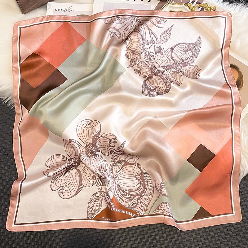 

Браслет на запястье Роскошный бренд 100% Натуральный шелк Квадратный платок Женская повязка на голову Шейный платок Шаль Бандана Шарфы Косынка Тутовый хиджаб Real Silk 65x65cm