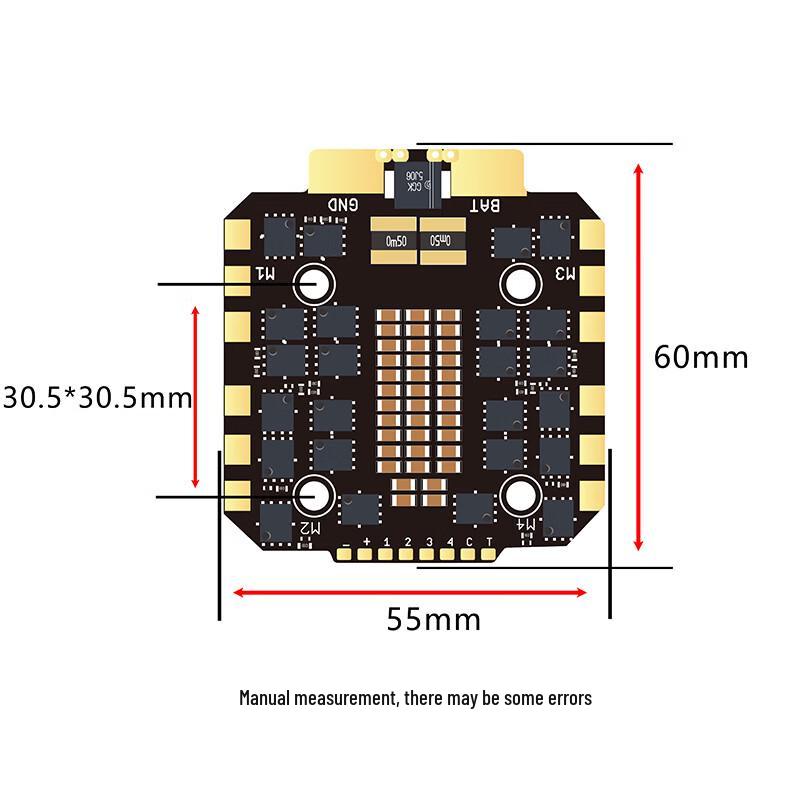 DAKEFPV 32-bit 4-in-1 12S 100A Brushless FPV Drone ESC