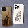Funny Cat Full Covered Phone Case for iPhone 17 ProMax 16 15 Plus 14 13 Mini 12 11 Pro Max Plus Air Case