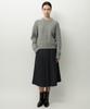 Leopeusaideuhwaiteulabel Organ Pleated Skirt Charcoal