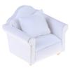 1/12 Dollhouse Miniature White Sofa With Back Cushion Doll House Accessories