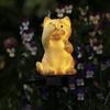 New LED Solar Lawn Light Resin Landscape Courtyard Park Atmosphere Decoration Light Emitting Outdoor Cat Ground Plug-in Light