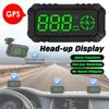 Universal 3" Car HUD Head-Up Camera LCD Display Outdoor Off-Road Speed Guide Overspeed Alarm Compass G7 GPS Speed Gauge