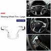 Chrome Steering Wheel Trim Moulding Decorative Cover for 2015-20 Ford F150 Parts
