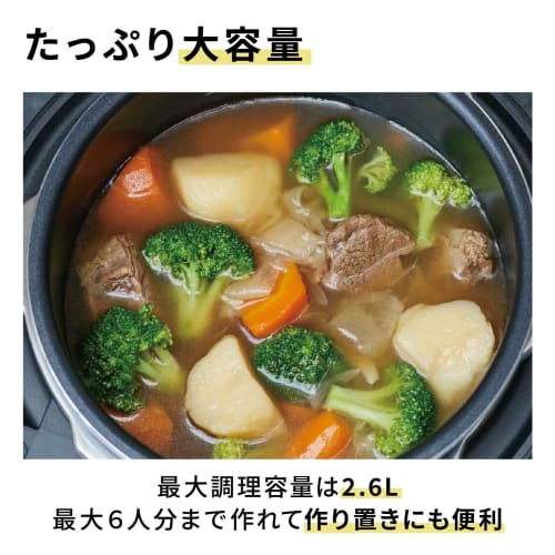 Panasonic Electric Pressure Cooker 3.9L, Serves up to 6 people, Pressure/Low Temperature/Anhydrous/Simmering/Automatic Cooking, Recipe Book Included,