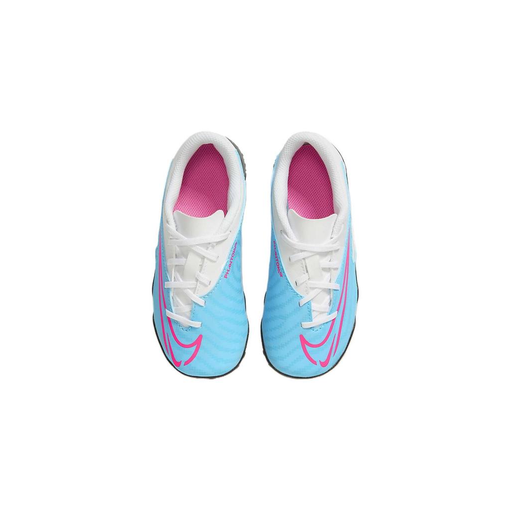 Nike Club TF PS Kunstrasen Rutschfest Low-Top Kinder Fußballschuhe Kinder Sneaker Blau Weiß FJ7002-446