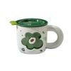 Shangheng Danish Floral Ceramic Mug with Lid