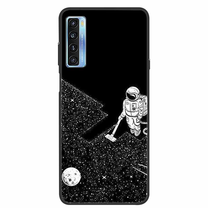 For TCL 20L Case Cute Painted Soft Silicone Back Cover for TCL 20L+ Plus T775H Phone Cases TPU Bumper For TCL 20S 20 L T774H