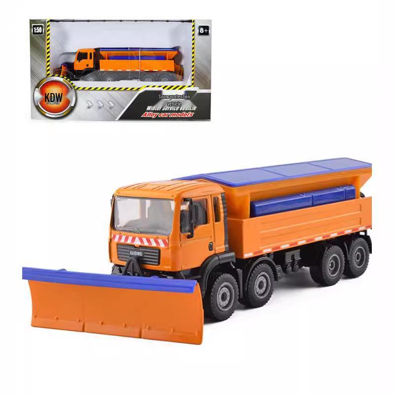 Kaidiwei 625029 1:50 Alloy 6-Wheel Snow Plow Toy Single box packaging