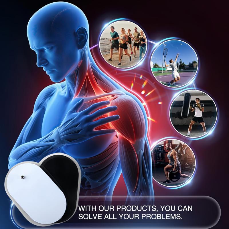 Electrode Pads for Tens EMS Muscle Stimulator Patch Massage Patches Reusable Replaceable Physiotherapy Self-adhesive Gel Patches