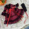 Vintage Bjd Baby Clothes Dress Up Doll Retro Dress Women Girls Doll Lolita Skirt  30cm