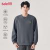 Baleno Men's Retro Loose Fit Round Neck Sweatshirt