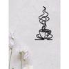 Mode Metall Kaffeetasse Wandkunst - Schlicht und Design, Perfektes Geschenk für Kaffeeliebhaber, Wasserdichte Küchen- und Kaffeebar-Dekoration
