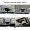 2 Pcs Car Carbon Fiber Style Interior Reading Lamp Decoration Cover Trim for Honda Accord 2018